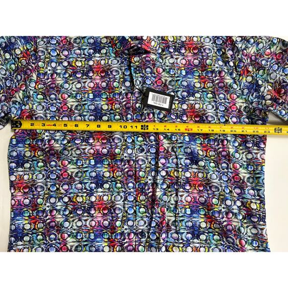 Jared Lang Men's Trim Fit Multicolor Button-Up Shirt T-757 Size 2XL - Picture 11 of 12